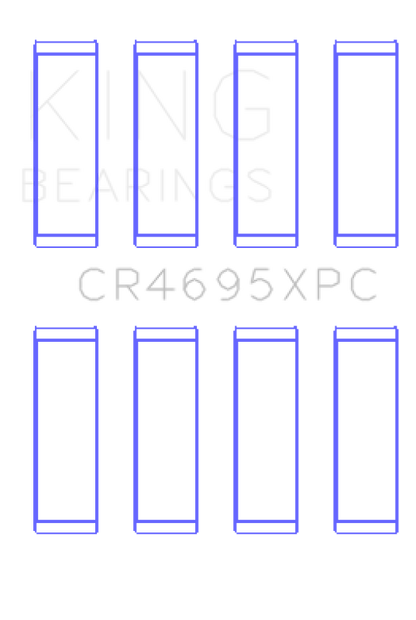 King Engine Bearings Ford Ecoboost 2.0L / 2.3L (Size 0.26) Connecting Rod Bearing Set