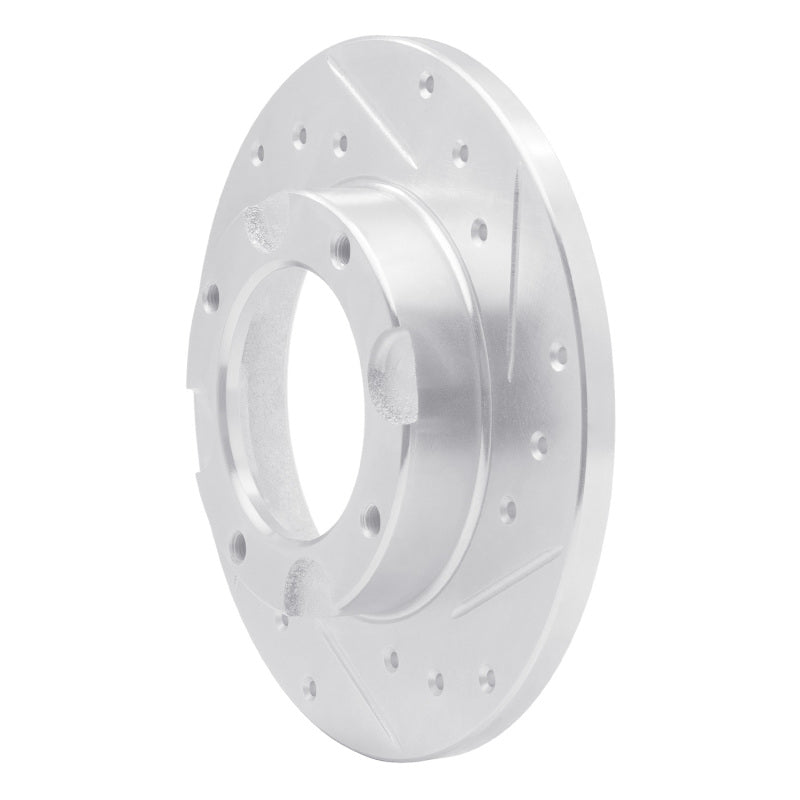 R1 Concepts R1 76-81 Honda Accord Hatchback Front Right Drilled & Slotted Silver Brake Rotor