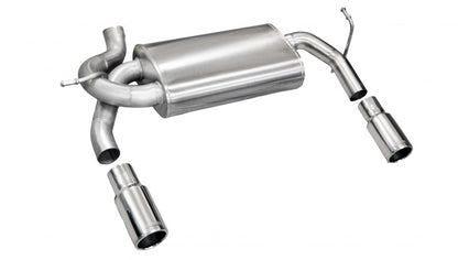 CORSA Performance Corsa 2007-2011 Jeep Wrangler 3.8L/12-14 Wrangler 3.6L Polished Sport Axle-Back Exhaust