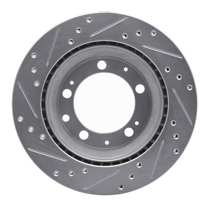 R1 Concepts R1 87-89 Porsche 944 Except Turbo Rear Right Drilled & Slotted Silver Brake Rotor