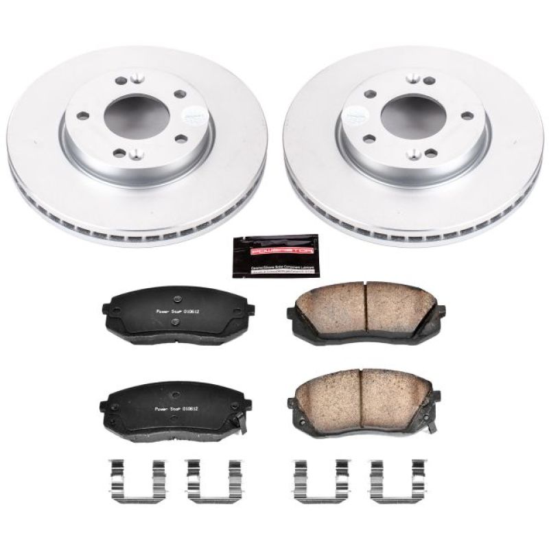PowerStop Power Stop 07-10 Kia Rondo Front Z17 Evolution Geomet Coated Brake Kit