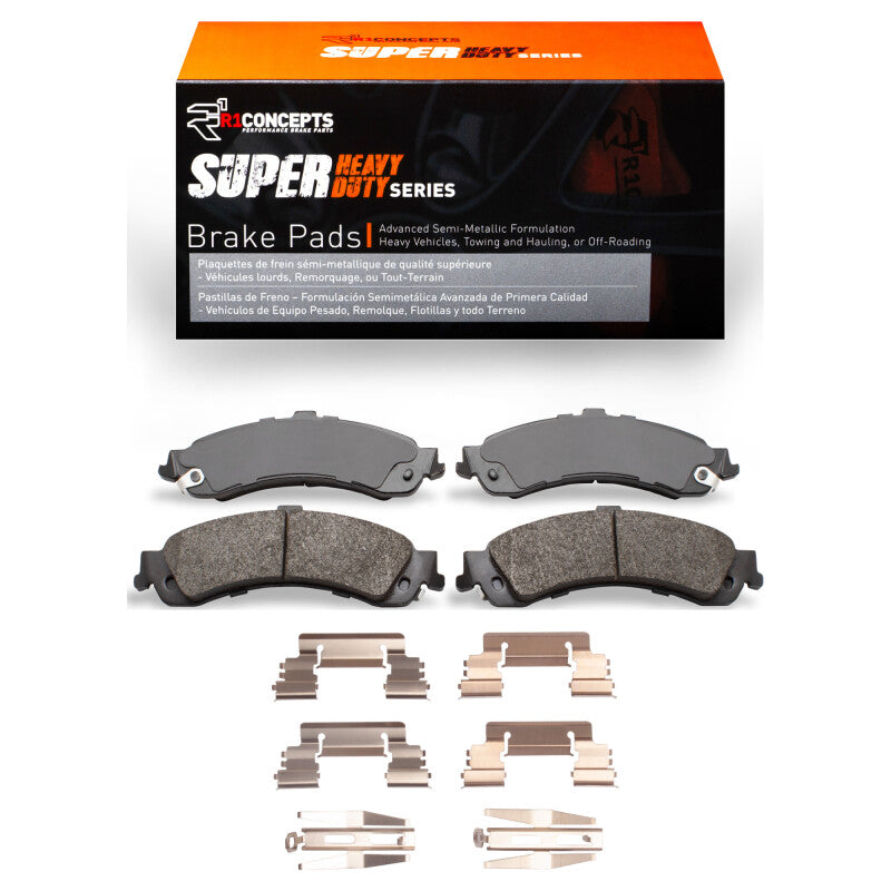 R1 Concepts R1 00-06 Cadillac Escalade Rear Super Duty Pads & Hardware Kit