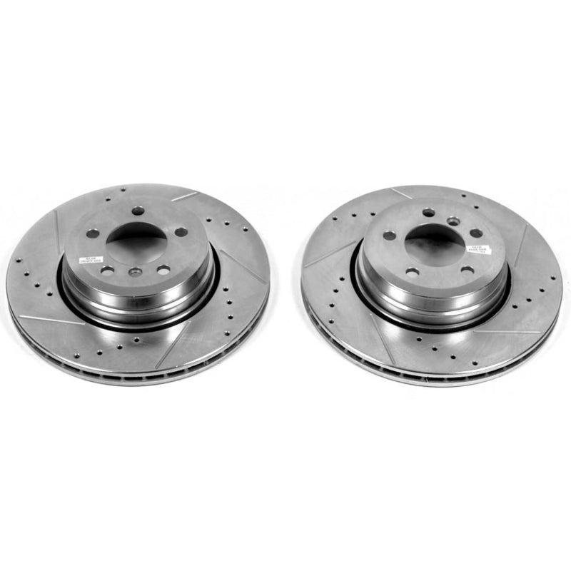 PowerStop Power Stop 06-08 BMW 750i Rear Evolution Drilled & Slotted Rotors - Pair