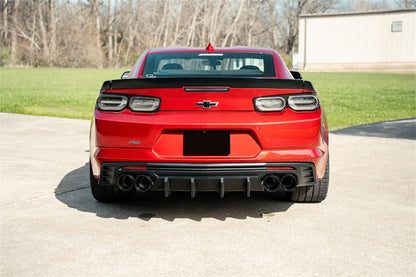 CORSA Performance Corsa 2016-2024 Chevrolet Camaro SS / ZL1 Valved Axle-Back Exhaust w/ Black Carbon Fiber Quad Tips