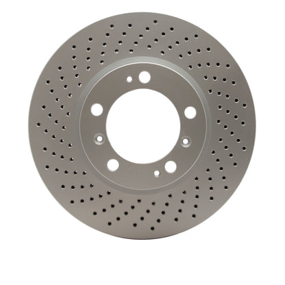 DFC 98-12 Porsche Cayman Left Front Drilled Hi-Carbon Alloy Geomet Coated Rotor