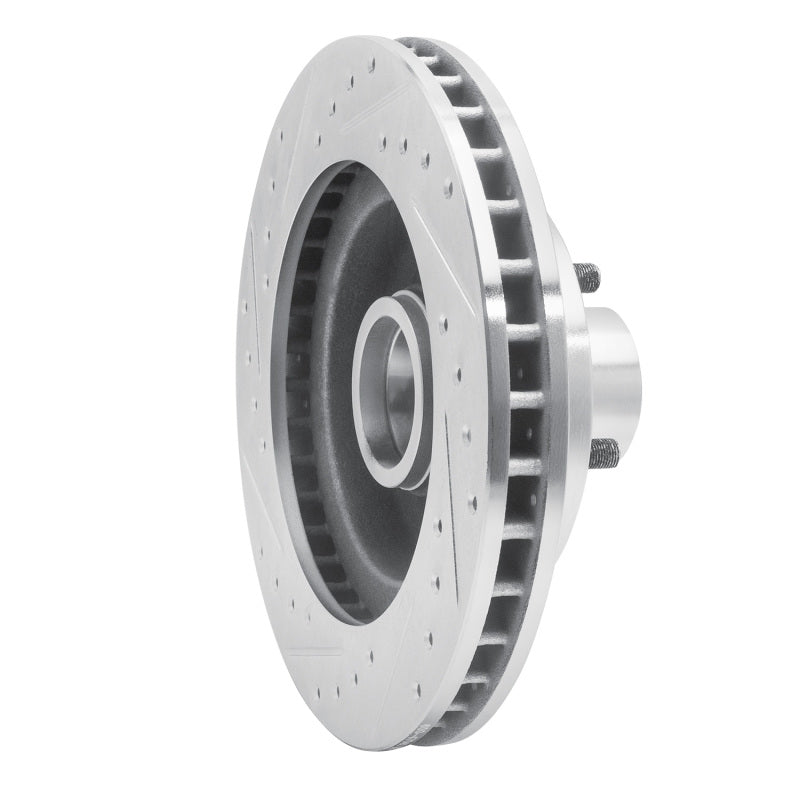 R1 Concepts R1 1969-1996 Buick Estate Wagon Front Right Drilled & Slotted Silver Brake Rotor