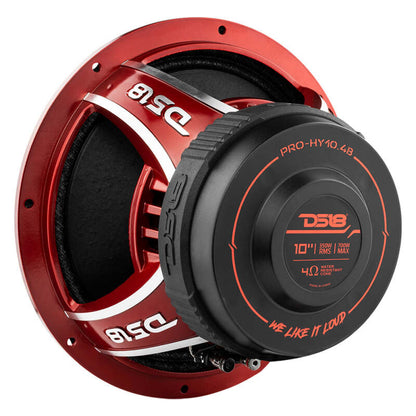 DS18 10in 350 Watts RMS 4 ohm Mid-Range Loudspeaker w/ Water Resistant Cone
