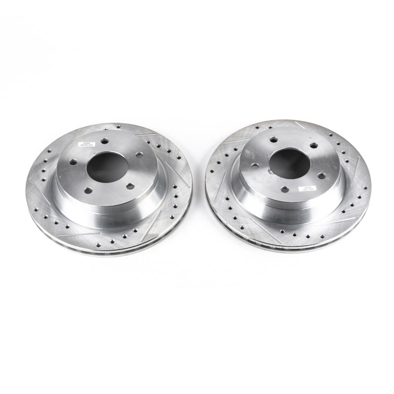 PowerStop Power Stop 84-87 Chevrolet Corvette Front Evolution Drilled & Slotted Rotors - Pair