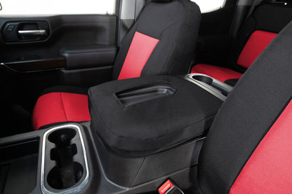 Covercraft 14-18 Chevrolet Silverado Endura PrecisionFit Custom Front Row Seat Covers - Red/Black