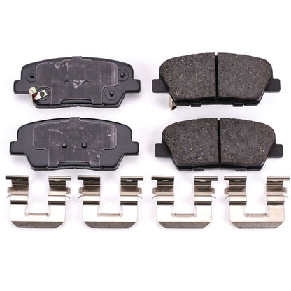 PowerStop Power Stop 2010 Hyundai Genesis Rear Z17 Evolution Ceramic Brake Pads w/Hardware