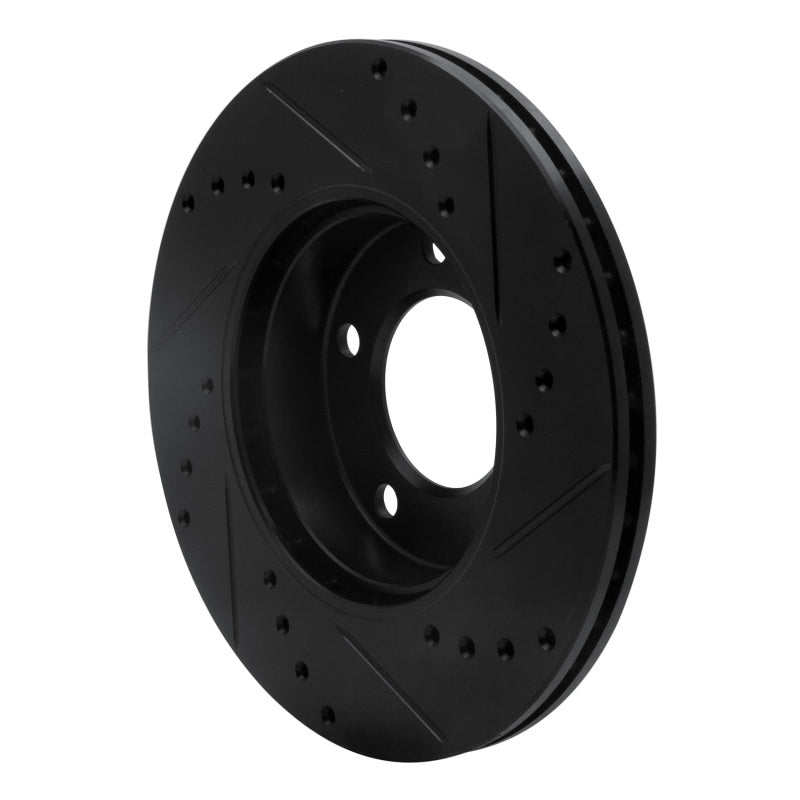 R1 Concepts R1 91-06 BMW 325I (USA/Canada) Front Left Drilled & Slotted Black Brake Rotor