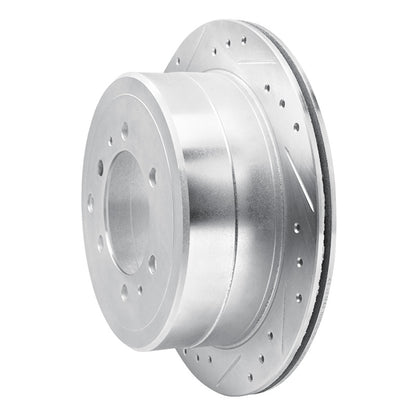 R1 Concepts R1 93-97 Lexus LX450 Rear Left Drilled & Slotted Silver Brake Rotor