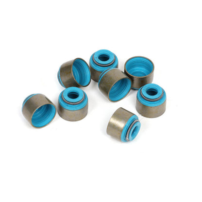 BLOX Racing Honda 5.5mm Valve Stem Seals Blue FKM - Set of 8 (Fits Both Intake & Exhaust)