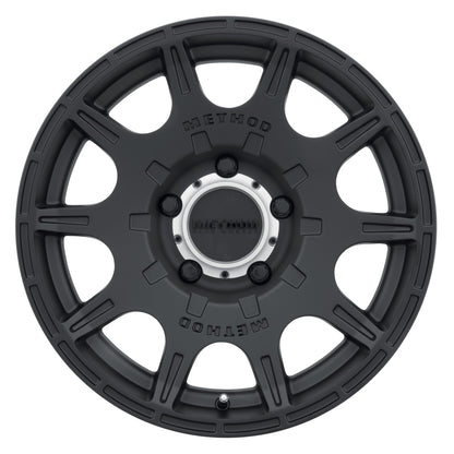Method Wheels Method MR308 Roost 17x8.5 0mm Offset 5x5 71.5mm CB Matte Black Wheel