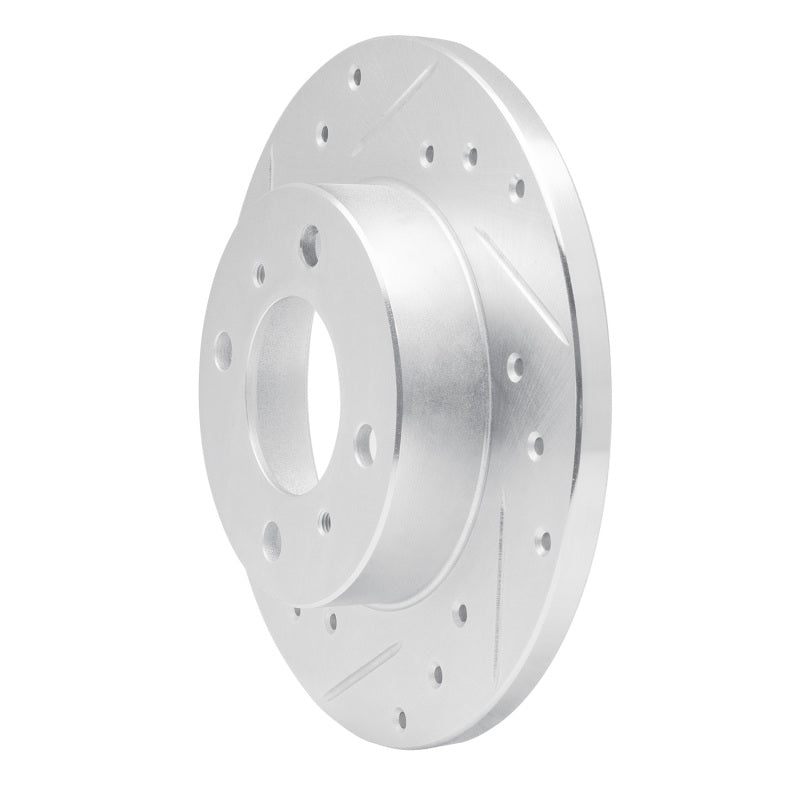 R1 Concepts R1 92-96 Dodge COLT Front Left Drilled & Slotted Silver Brake Rotor