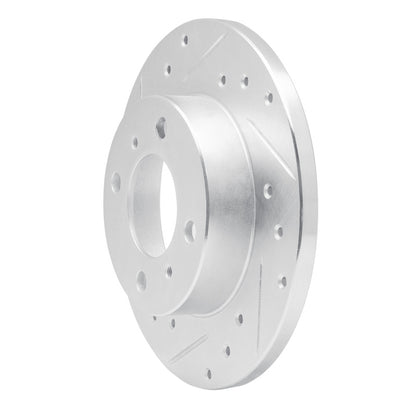 R1 Concepts R1 92-96 Dodge COLT Front Left Drilled & Slotted Silver Brake Rotor
