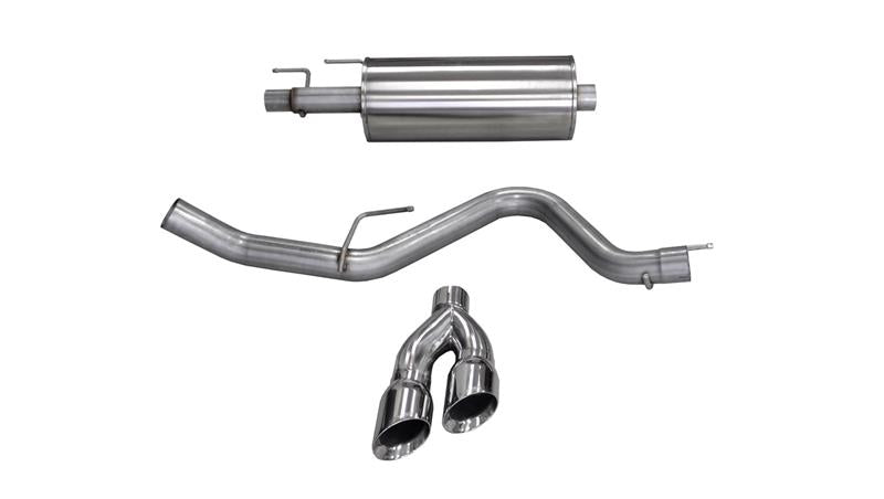 CORSA Performance Corsa 15-20 Ford F-150 3.5L Eco (Super Crew Cab) Polished Sport Single Side Dual 4in Tips CB Exh