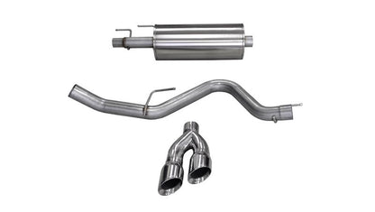 CORSA Performance Corsa 15-20 Ford F-150 3.5L Eco (Super Crew Cab) Polished Sport Single Side Dual 4in Tips CB Exh