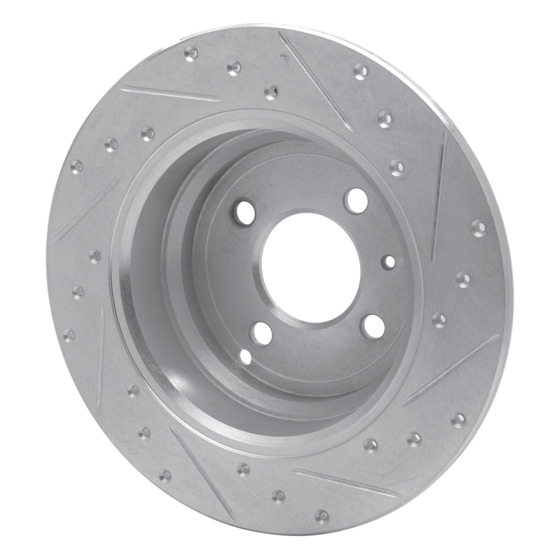 R1 Concepts R1 93-95 Volvo 850 Rear Left Drilled & Slotted Silver Brake Rotor