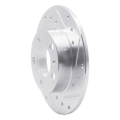 R1 Concepts R1 98-24 Audi A1 (Mexico) Rear Right Drilled & Slotted Silver Brake Rotor