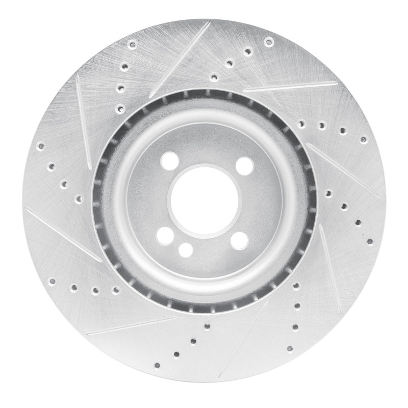 R1 Concepts R1 13-13 Mini Cooper (Excl Clubman) Front Right Drilled & Slotted Silver Brake Rotor