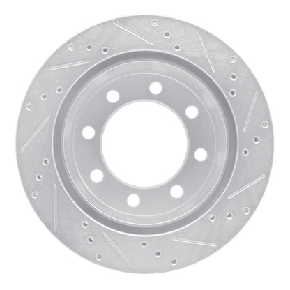 R1 Concepts R1 00-02 Dodge Ram 3500 Rear Left Drilled & Slotted Silver Brake Rotor