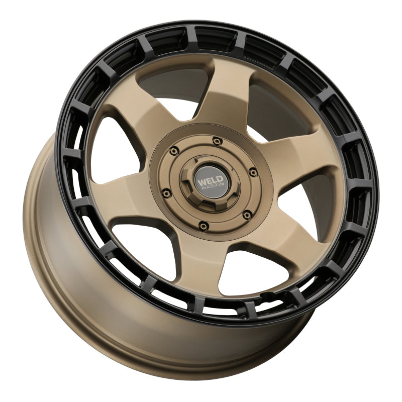 Weld Off-Road Ridge 20x9 - 8x180 BP - ET0 - 124.3mm CB - Satin Bronze Wheel (Black Ring)