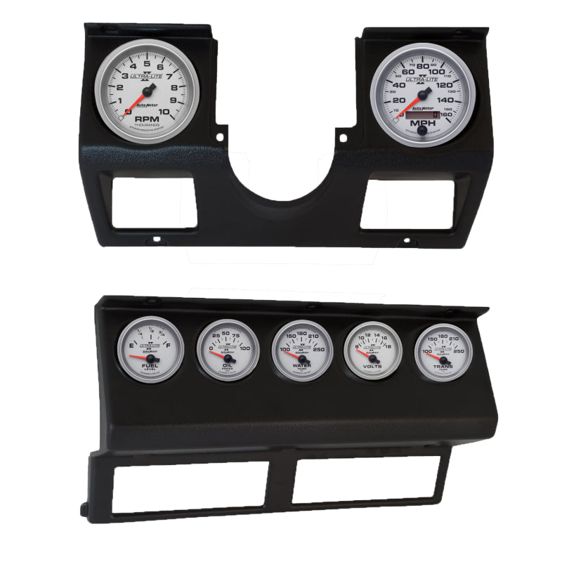 Autometer Ultra-Lite II Direct Fit Dash Kit 87-96 Jeep Wrangler YJ (Tach/MPH/FL/OilP/WTMP/VLT/TRNS)
