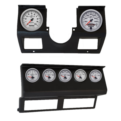 Autometer Ultra-Lite II Direct Fit Dash Kit 87-96 Jeep Wrangler YJ (Tach/MPH/FL/OilP/WTMP/VLT/TRNS)