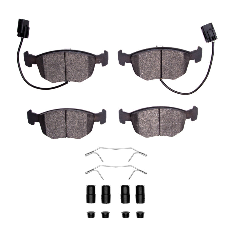 R1 Concepts R1 98-99 Ford Contour Front Semi Met Pads & Hardware Kit