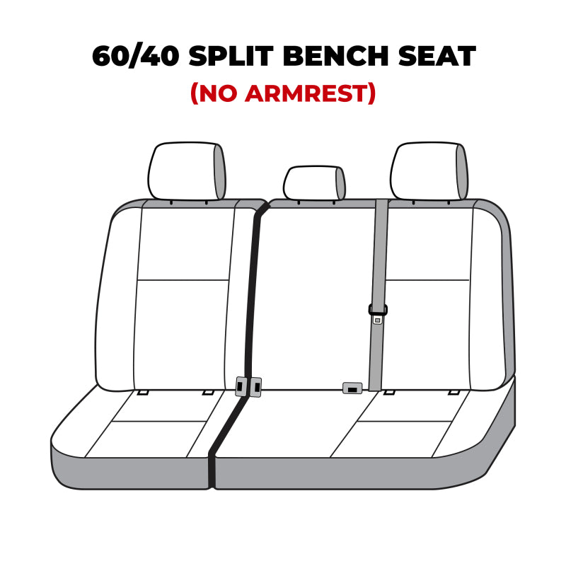 Covercraft 22-23 Toyota Tundra Polycotton SeatSaver Custom Second Row Seat Covers - Misty Grey
