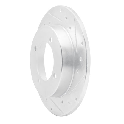 R1 Concepts R1 94-96 Hyundai Elantra Rear Right Drilled & Slotted Silver Brake Rotor