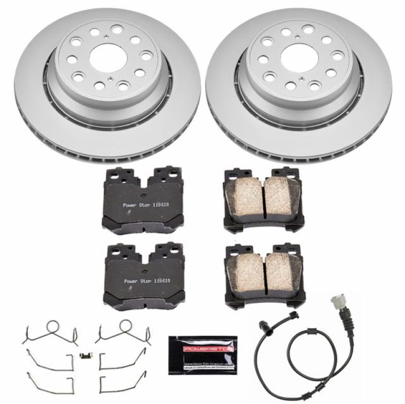 PowerStop Power Stop 07-09 Lexus LS460 Rear Z17 Evolution Geomet Coated Brake Kit