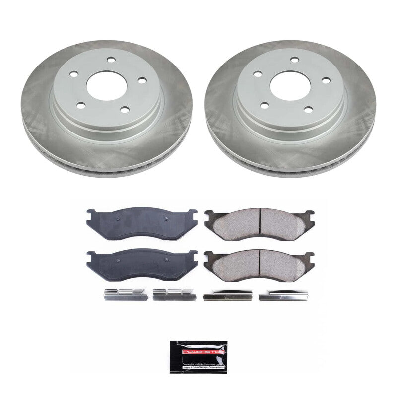 PowerStop Power Stop 03-05 Dodge Ram 1500 Front Semi-Coated Rotor Kit
