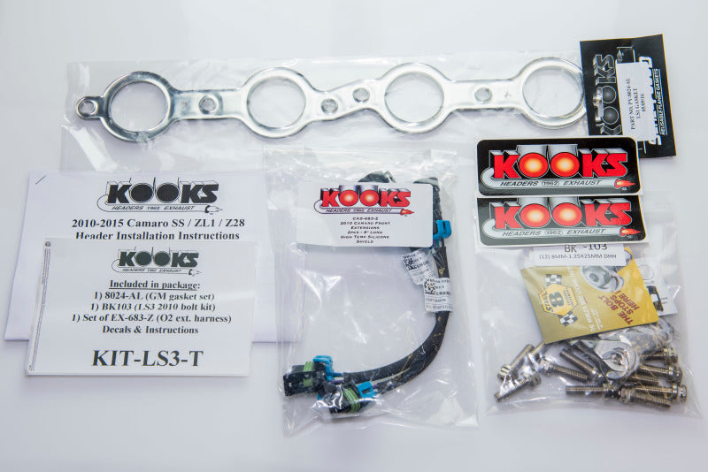 Kooks Headers Kooks 10-14 Chevy Camaro LS3/L99/LSA 1 7/8in x 3in SS LT Headers Catted