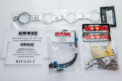 Kooks Headers Kooks 10-14 Chevy Camaro LS3/L99/LSA 1 7/8in x 3in SS LT Headers Catted