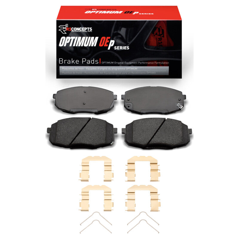 R1 Concepts R1 09-13 Hyundai Elantra Front Optimum OE Pads & Hardware Kit
