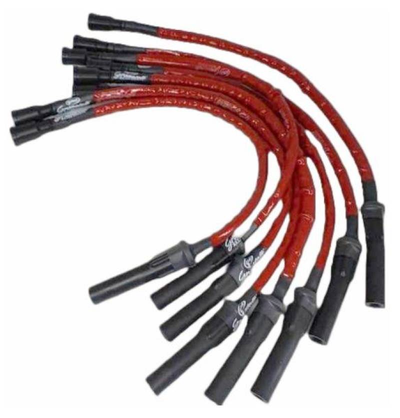 Granatelli Motor Sports Granatelli 10-14 Ford 6.2L (Incl. Raptor) Ignition Wire Set w/Inserts/Red Hi-Temp Silicone Jacket