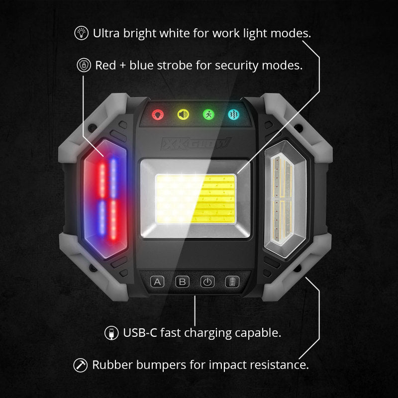 XKGLOW XK Glow XKdefender 7 Mode Work & Security Light w/ Remote
