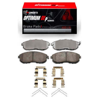 R1 Concepts R1 89-06 Infiniti G20 Front Optimum OE Brake Pads & Hardware Kit