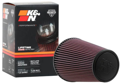K&N Engineering K&N Universal Clamp-On Air Filter 6in FLG / 7-1/2in B / 4-1/2in T / 9in H