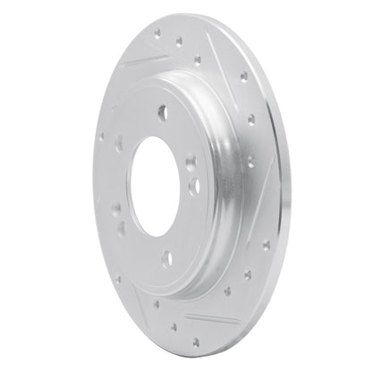 R1 Concepts R1 17-25 Hyundai Elantra Rear Right Drilled & Slotted Silver Brake Rotor