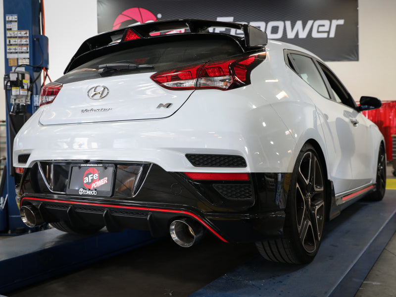 aFe Takeda Exhaust Cat-Back 19-20 Hyundai Veloster N 304SS Polished Dual Tips Exhaust