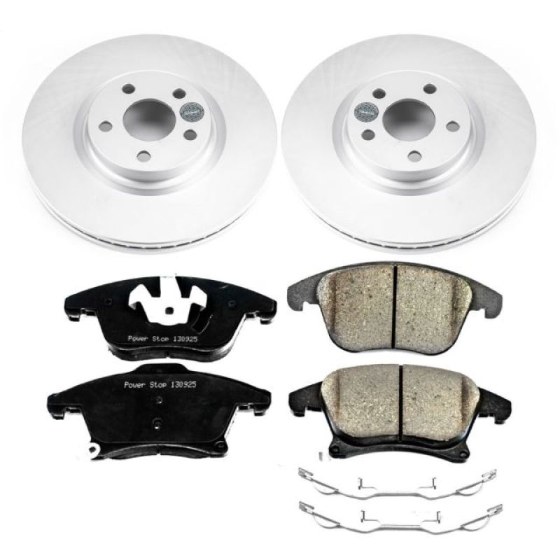 PowerStop Power Stop 17-19 Lincoln MKZ Front Z17 Evolution Geomet Coated Brake Kit