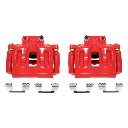 PowerStop Power Stop 12-17 Chrysler 300 Front Red Calipers w/Brackets - Pair