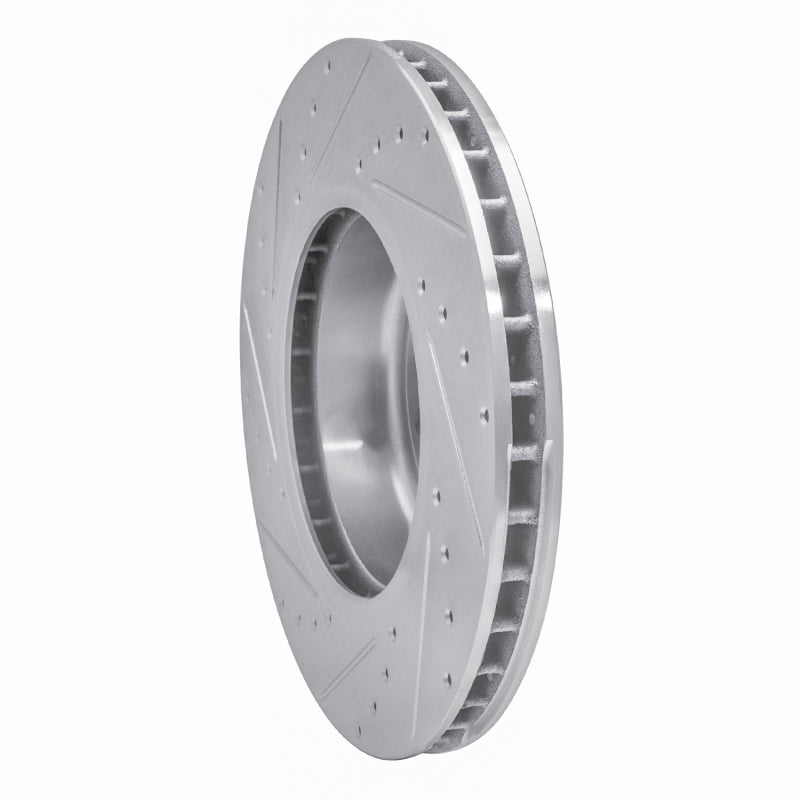 R1 Concepts R1 11-16 BMW Z4 Front Right Drilled & Slotted Silver Brake Rotor