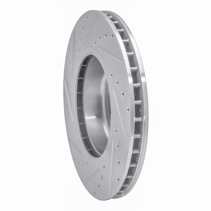 R1 Concepts R1 11-16 BMW Z4 Front Right Drilled & Slotted Silver Brake Rotor