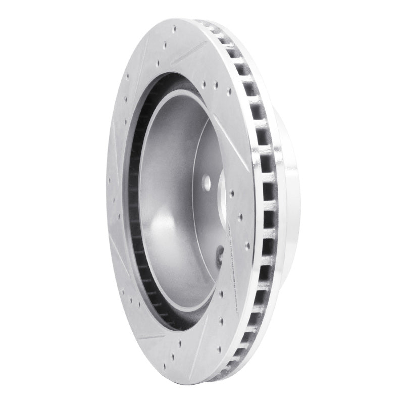 R1 Concepts R1 04-06 Dodge Ram 1500 Pickup Rear Right Drilled & Slotted Silver Brake Rotor