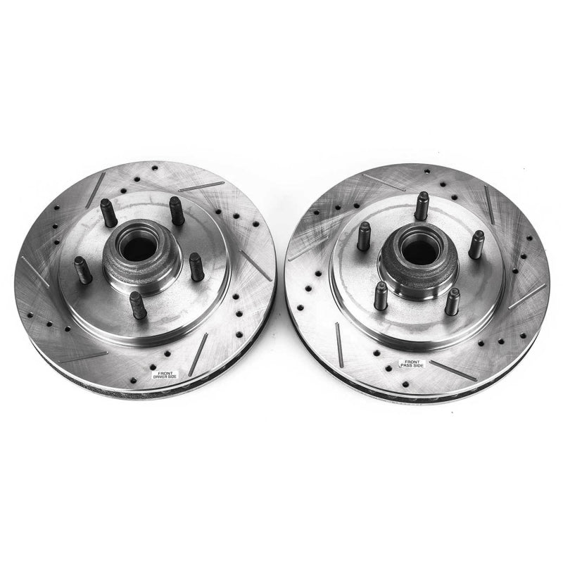 PowerStop Power Stop 99-02 Ford Expedition Front Evolution Drilled & Slotted Rotors - Pair