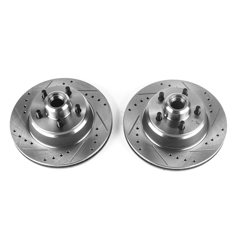PowerStop Power Stop 76-79 Chrysler Cordoba Front Evolution Drilled & Slotted Rotors - Pair